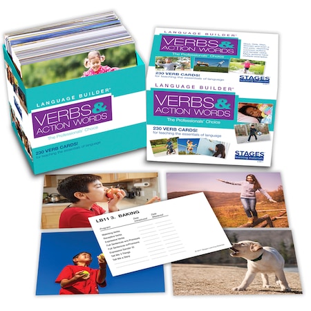 Stages Learning Materials Language Builder Picture Cards, Verbs SLM-011